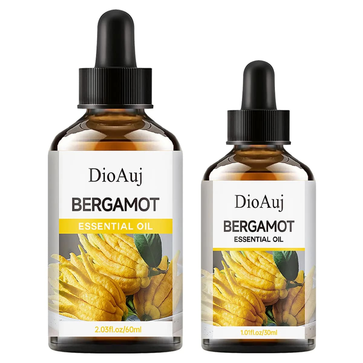DioAuj 1PCS Olio Essenziale con Contagocce BERGAMOT Viso Corpo Cura Della Pelle Olio Aromaterapia per Umidificatore Aromaterapia Candela