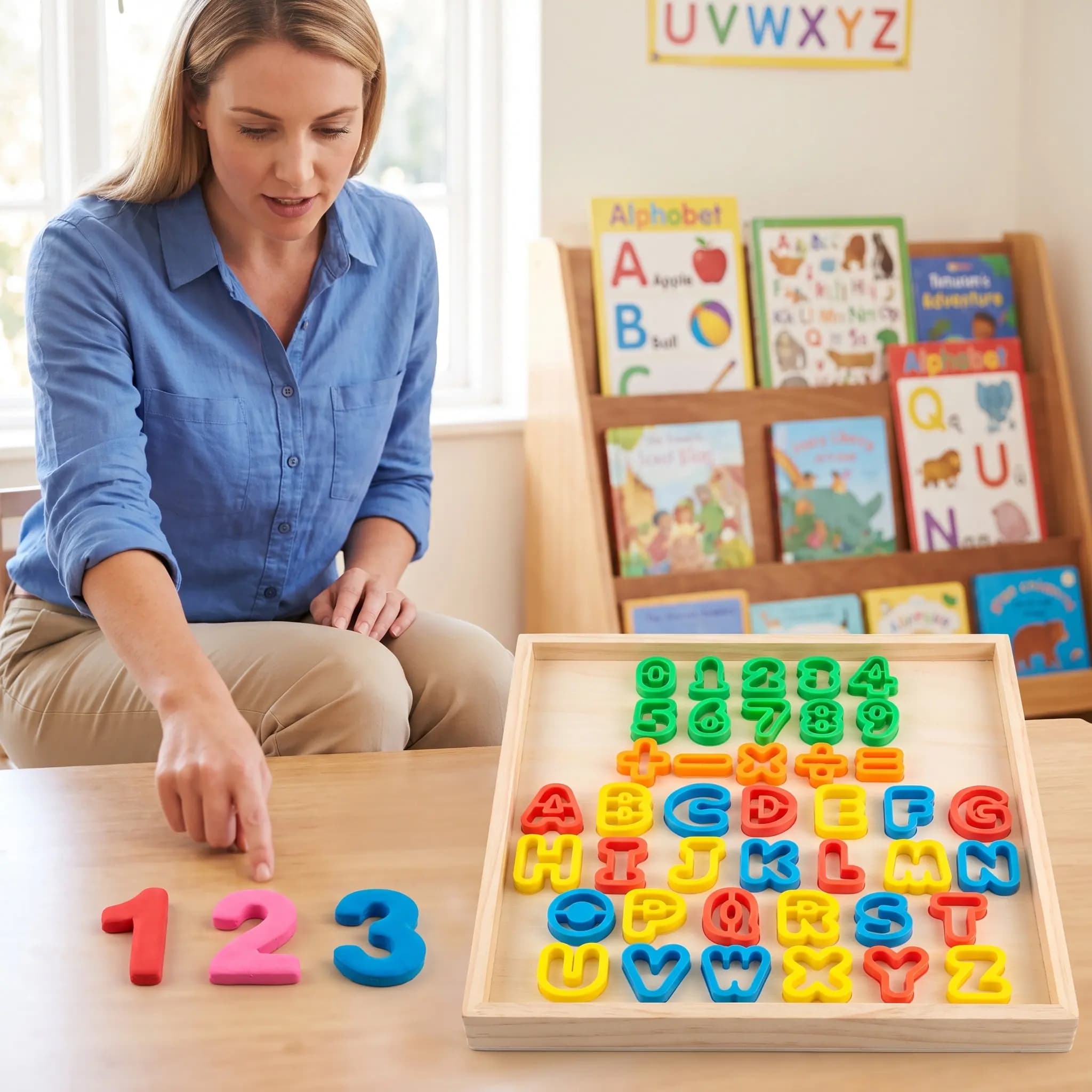 41Pcs Letter Number Symbol Dough Tool Kit High Quality Educational Clay Modeling Set for Early Learning Daycare Creative Play