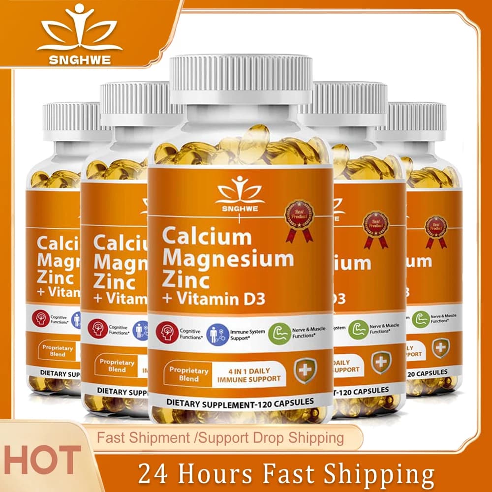 Mixed supplement of Vitamins/Minerals in Capsules with Calcium, Magnesium and Zinc - Without Glutine, Non GGM