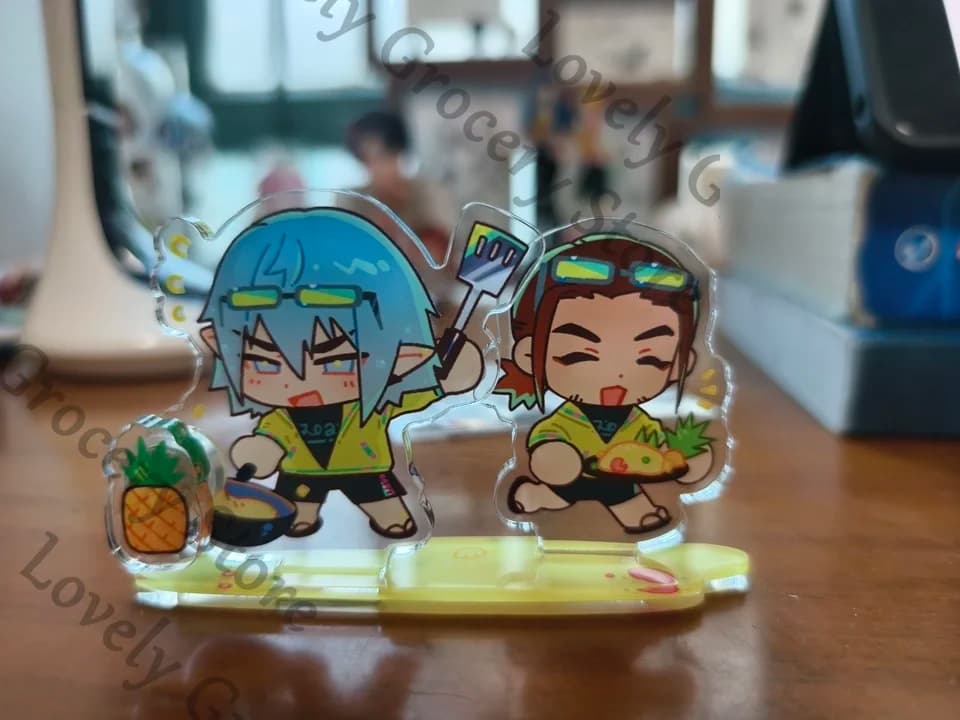 Anime Haurchefant Greystone Meteor ‌ Espositore in Acrilico per Cosplay a Tema Cartoni Animati, Accessori per Targhe Indicative, Statuetta da Collezione, Regalo per i Fan