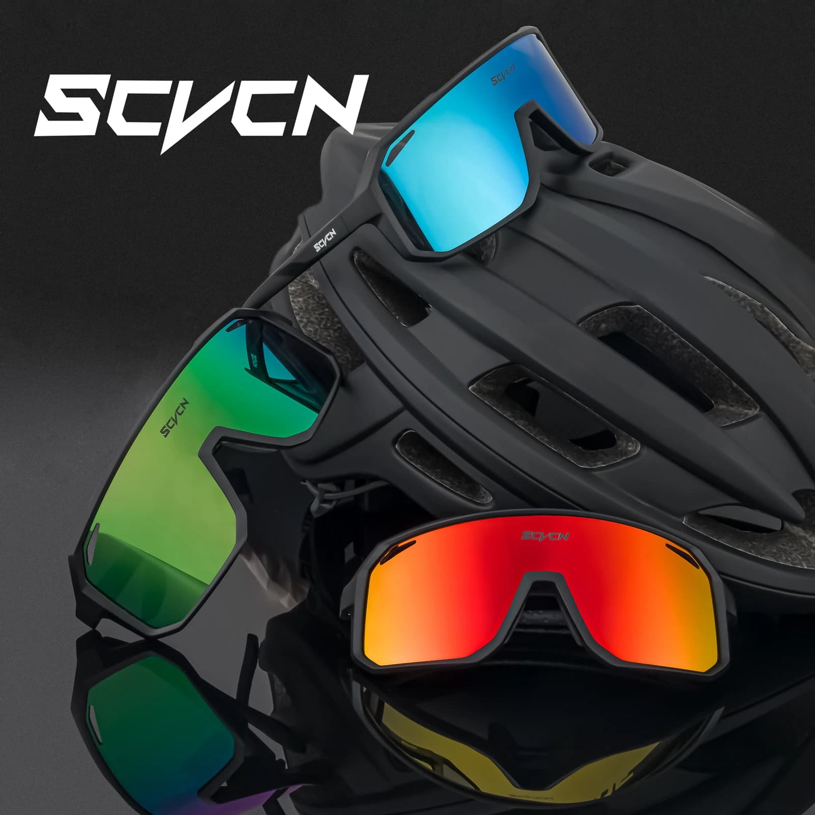 SCVCN HD UV400 Cycling Sunglasses Windproof Stylish Outdoor Sports Camping Running and Hiking Glasses Driving Unisex Sunglasses