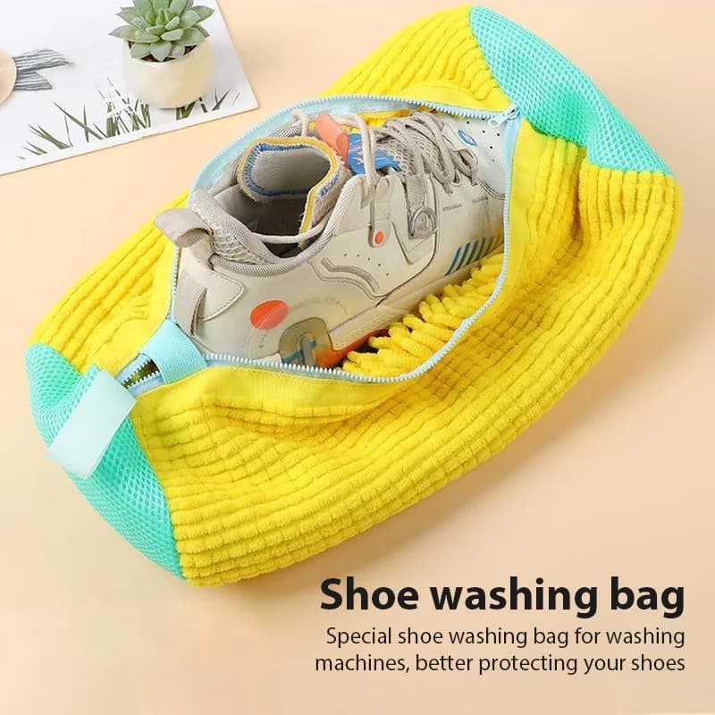 New Washing Shoes Bag Cotton Laundry Net Fluffy fibers Easily remove dirt Washing Bags Anti-deformation Shoes Clothes Organizer