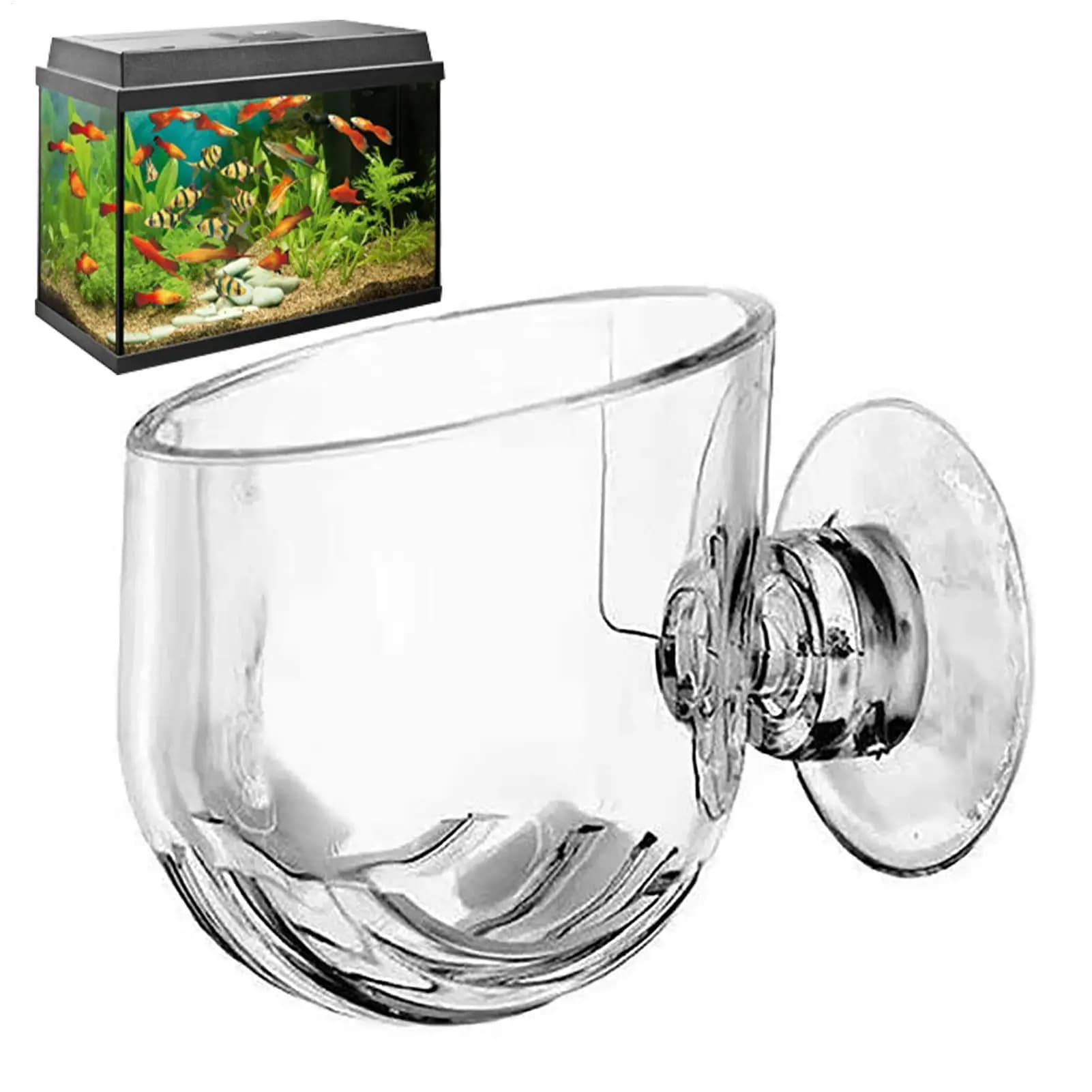 Acrylic Aquarium Plant Pots Aquatic Plant Pot Propagation Hydroponics Cultivation Clear With Suction Cup For Indoor Pond