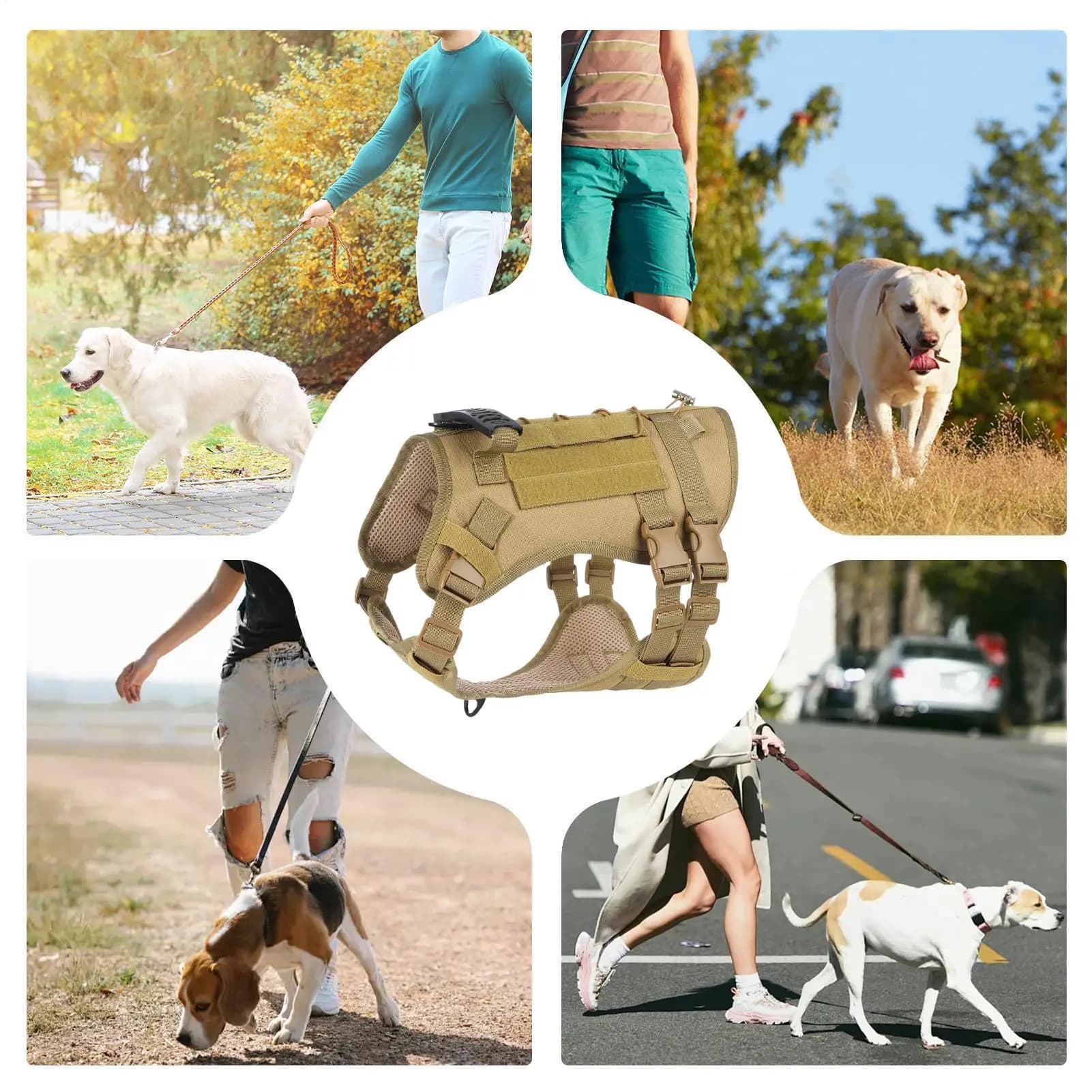 Dog Harness No Pull No Pull Non-slip Adjustable Training Medium Size Dog Harness For Small Medium Large Breed Outdoor Hiking