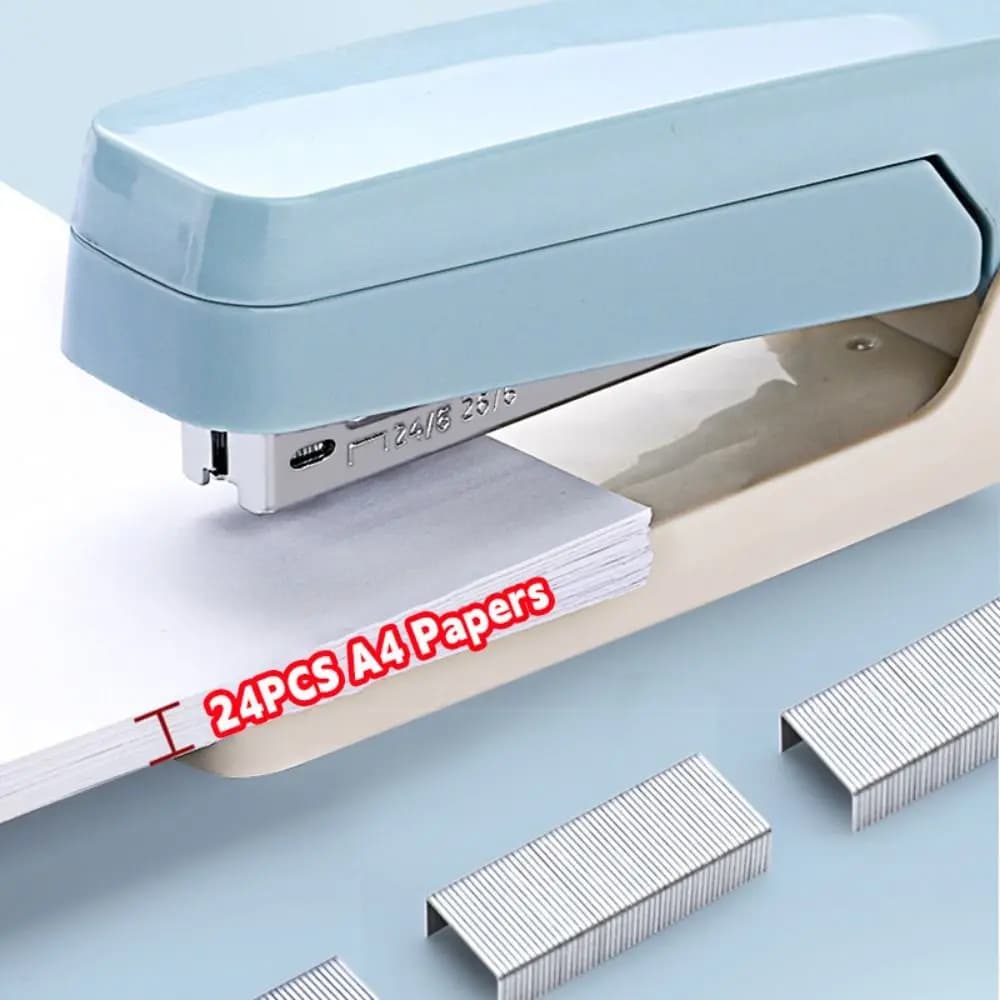 Cucitrice Portatile in Metallo per Graffette 24/6 e 26/6, Rotazione a 360 Gradi, Cucitrice Resistente per Rilegatura Senza Sforzo, per Scuola e Ufficio