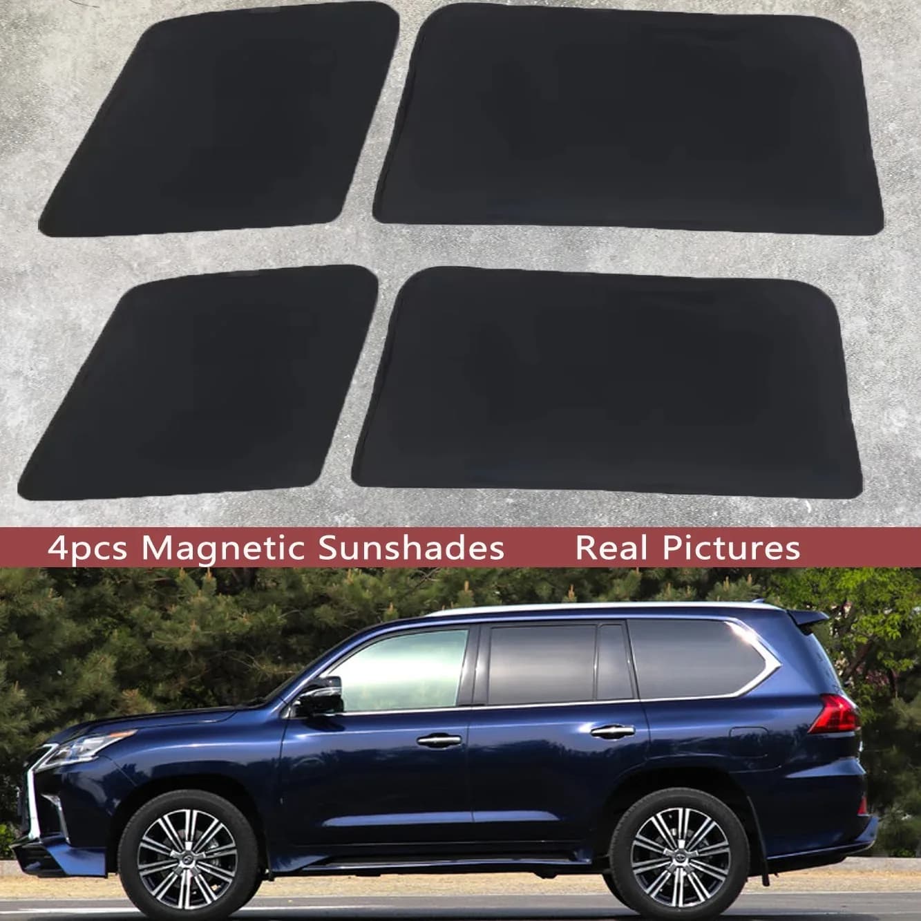 Parasole Magnetico per Auto, Tendina Parasole per Parabrezza, Accessori per Lexus LX 570 LX570 J300 300 2016 - 2021 2017