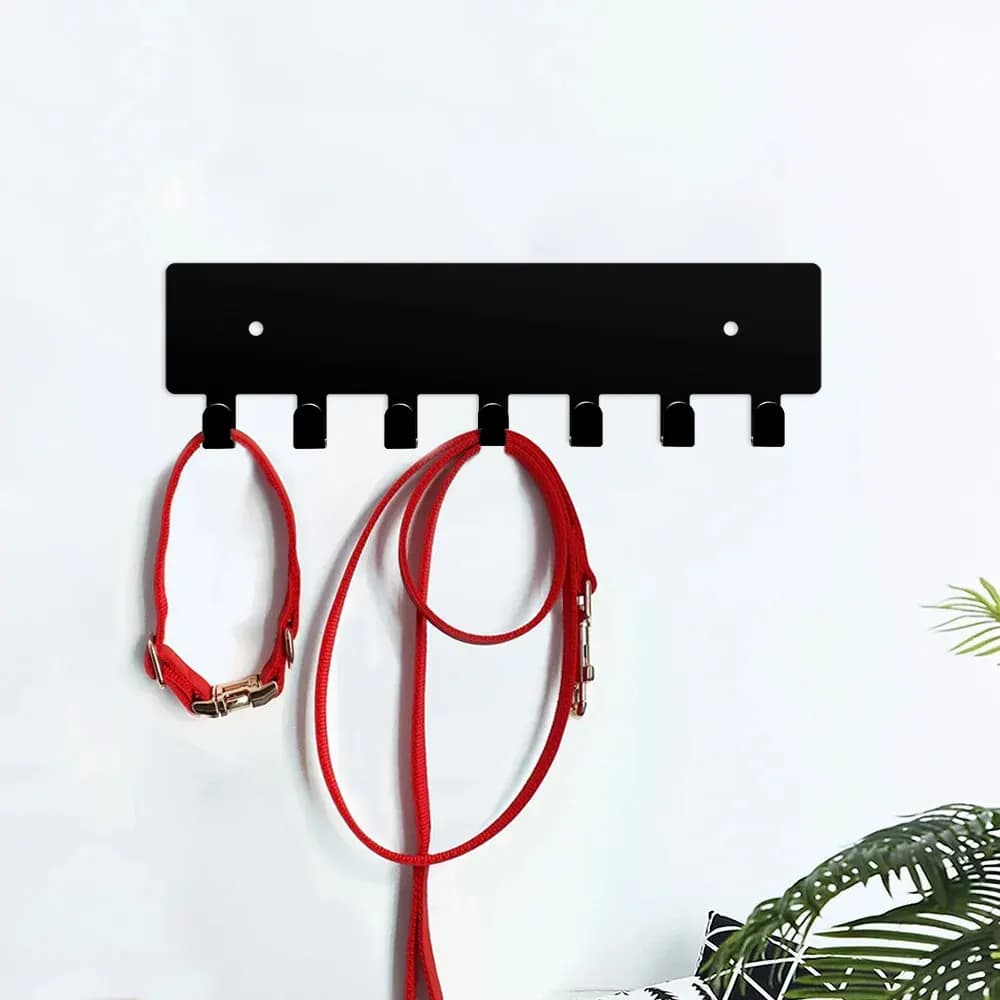 Metal Key Holder for Wall, Key Hooks with 6 Hooks, Wall Mounted Key Holder for Hallway, Self Adhesive Key Rack1pc