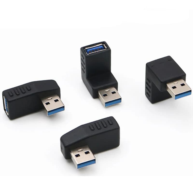 90 Degree Left Right Angled USB 3.0 A Male To Female Adapter Connector For Laptop PC Drop ship