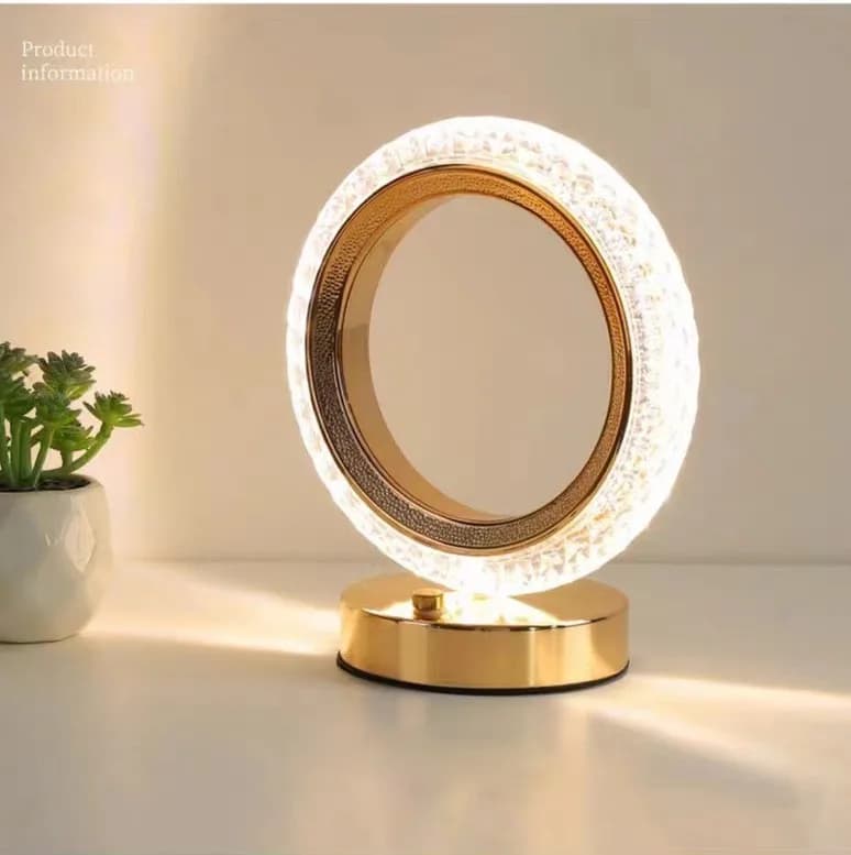 Desk lamp, bedside lamp LED plug-in luxury modern warm white bedroom night light