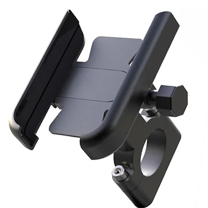 Bike Phone Support Aluminum Alloy Support with 360-degree rotation for GPS 4-7-inch smartphone 20-30 mm handlebar support