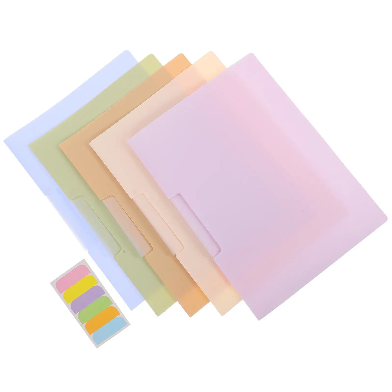 5Pcs Rotating Side Opening Clip File Folder A4 Document Organizer Report Covers Presentation Binder for School Office