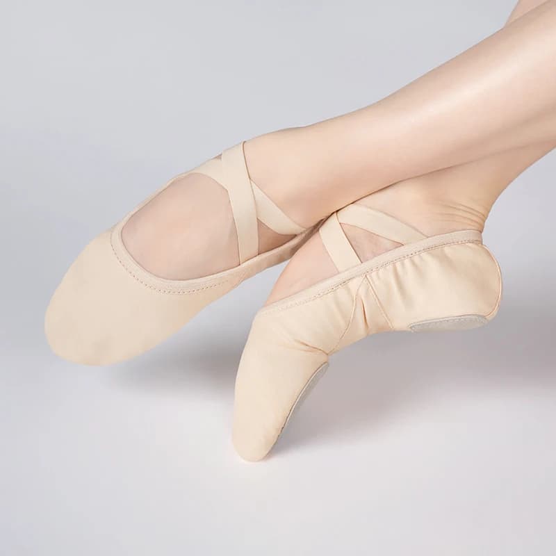 Classic Dance Shoes Ivoogle for Women and Girls, Soft Sole, Practical Shoes, Elastic Dance Shoes for Adults