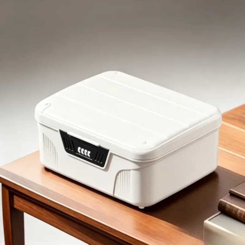 Household Security Storage Box Portable Safe Case Jewelry Cash Passport Document Privacy Valuables Organizer Box