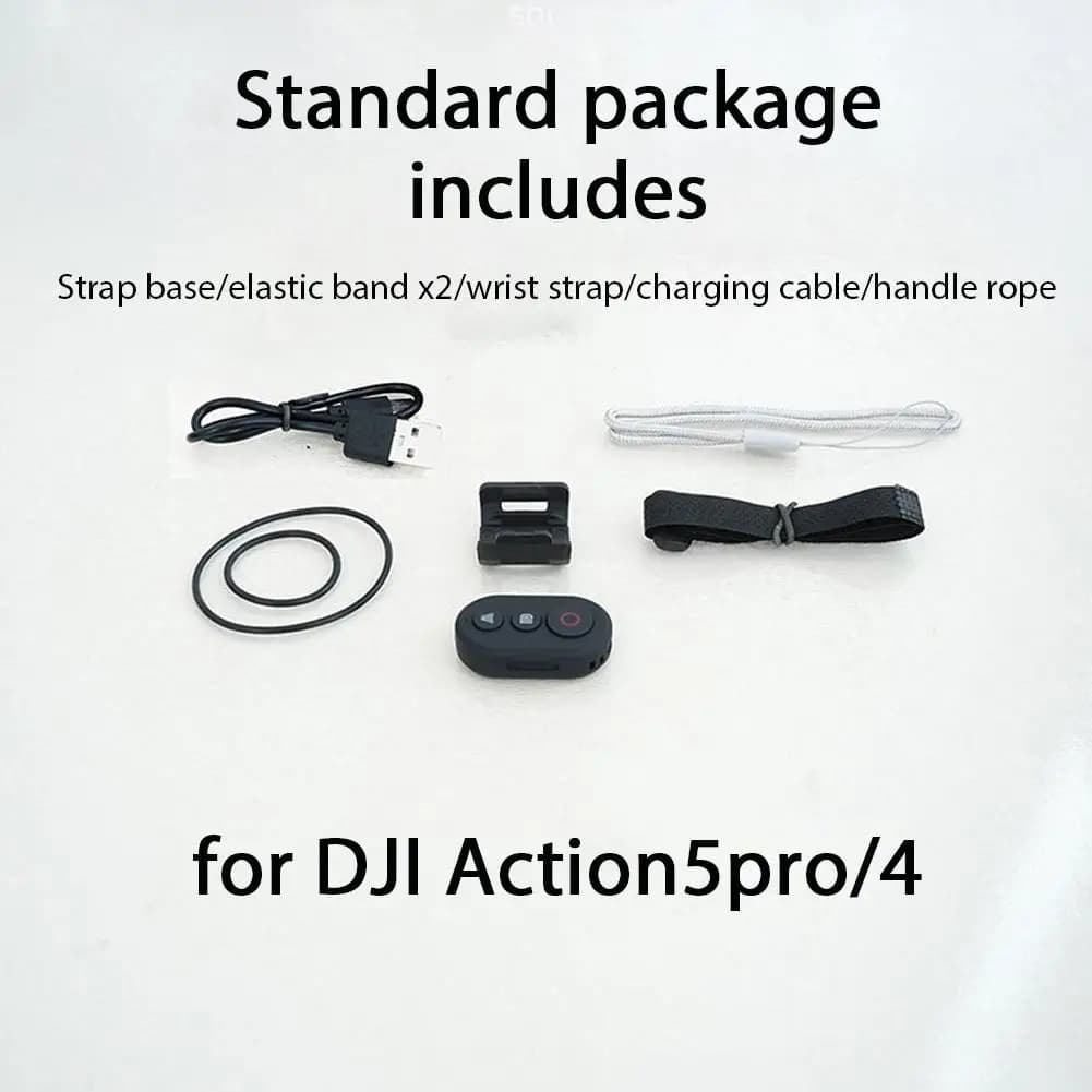 Bluetooth Remote Control For DJI Action 5 Pro 4 Camera Wireless Shutter Controller 30M Range Type C Rechargeable Accessories