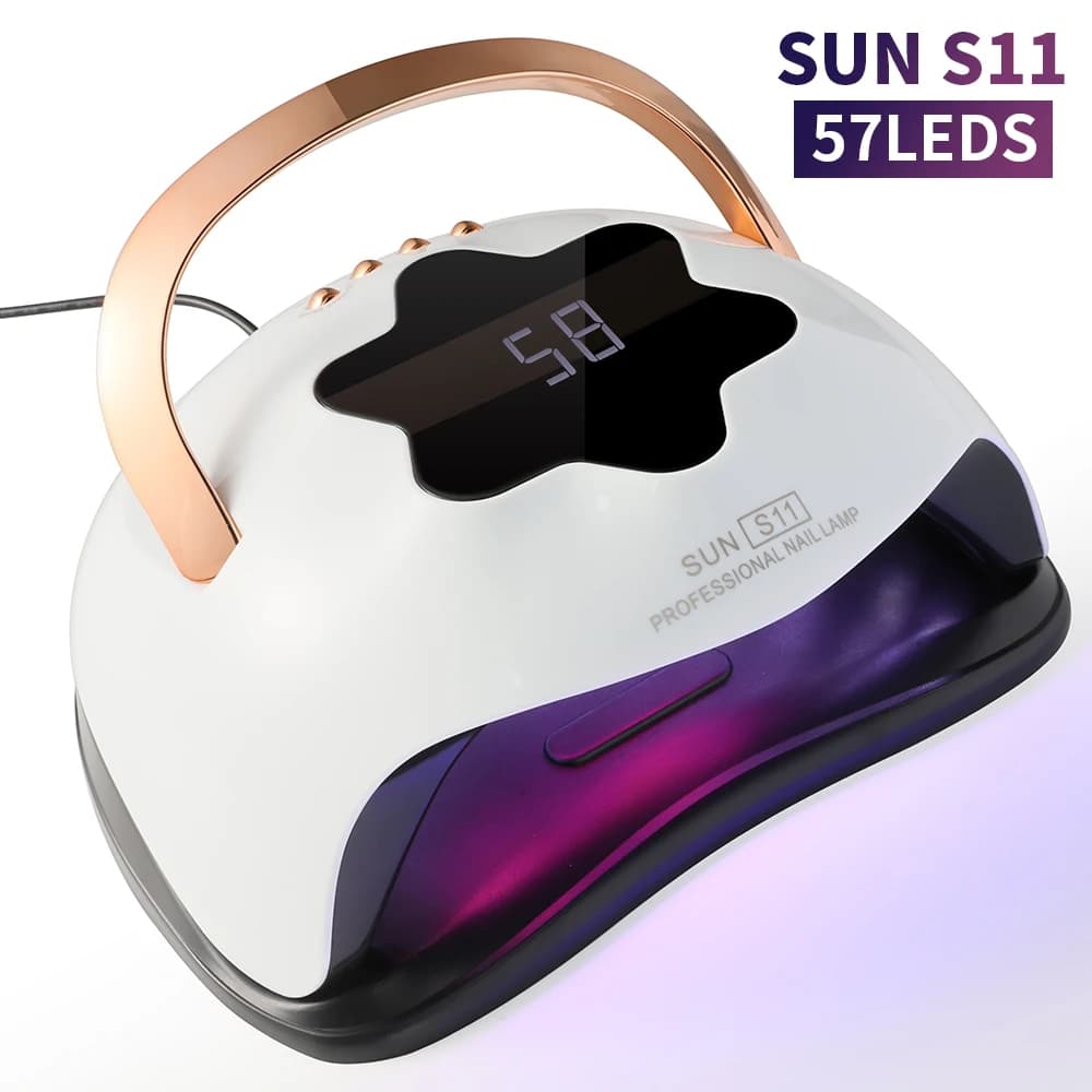 Lampada UV LED per unghie, lampada professionale UV per asciugare le unghie in gel, lampada per smalto gel a polimerizzazione rapida con sensore automatico e 4 impostazioni timer.