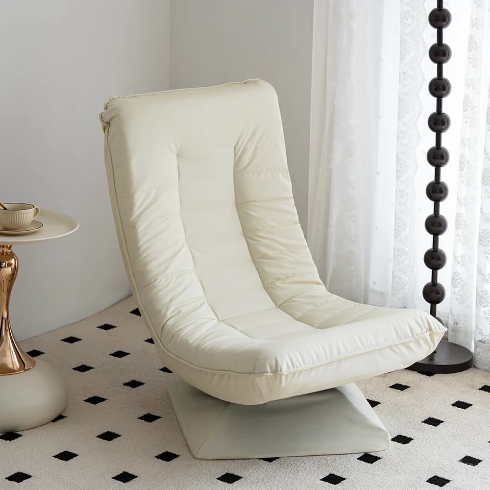 Rotating Lounge Chair For Adults And Children - 360-Degree Swivel Seating - Cushioned Banana Chair