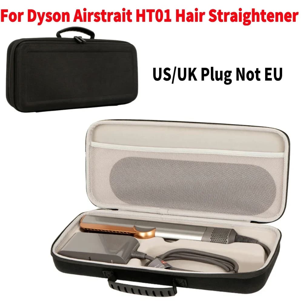 Hard EVA Case for Dyson Airstrait HT01, shockproof travel bag for Dyson hair plate accessories