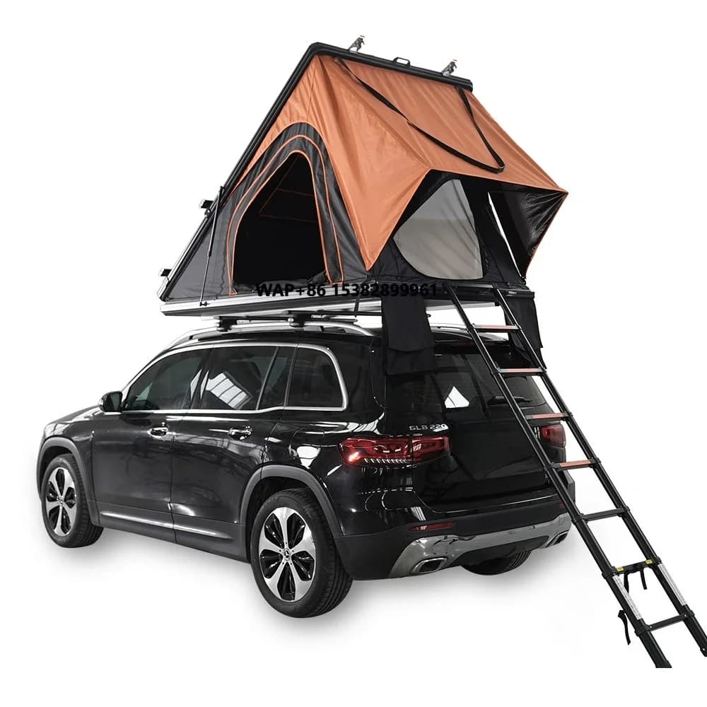 Tenda da Tetto per Auto da Campeggio Outdoor in Alluminio 4X4 con Guscio Rigido