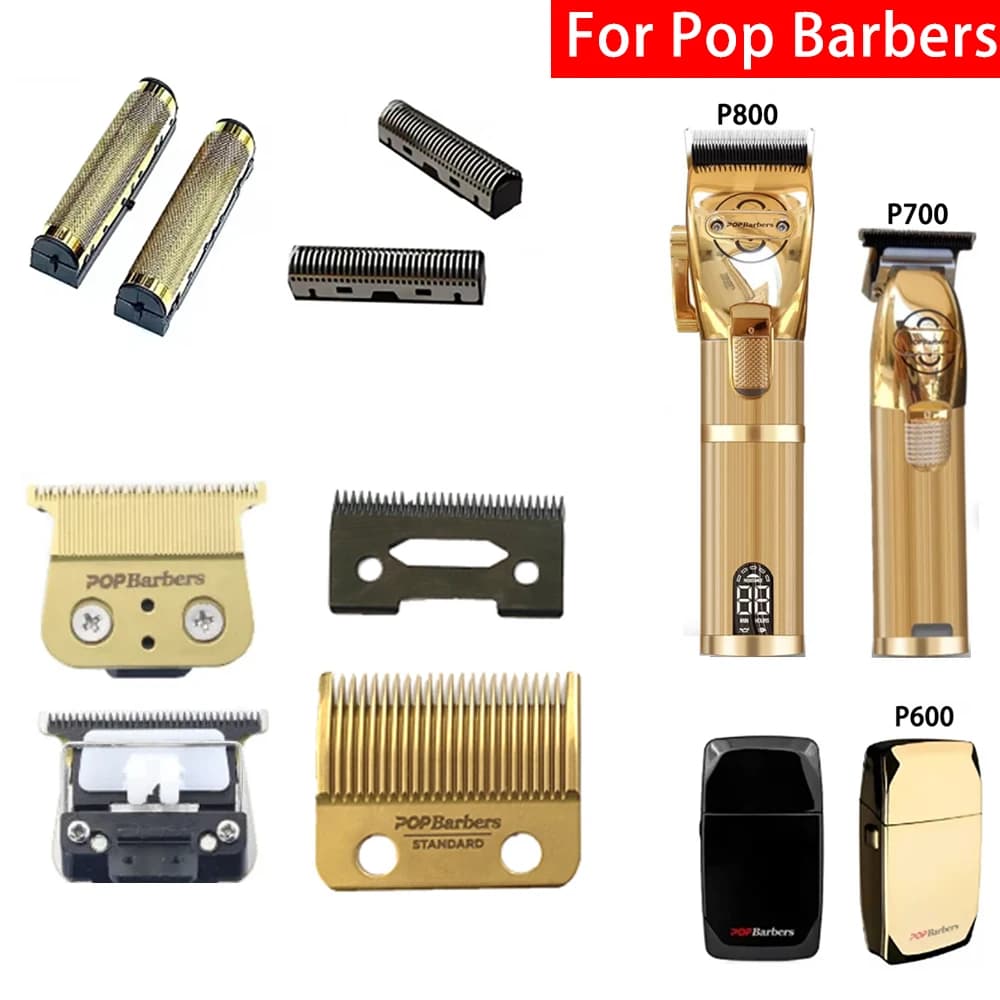 P800 P700 P600 Pop Barbers Professional Hair Clipper 0mm Blade Standard Set for Hair Cutting Machine Replaceable Cutter Head