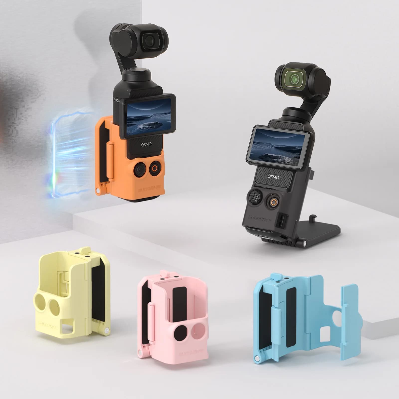 Original Osmo Pocket 3 Magnetic Mount Stand | 180° Adjustable Base, 6-Point Strong Magnet Holder | Accessory Only (5 Colors)