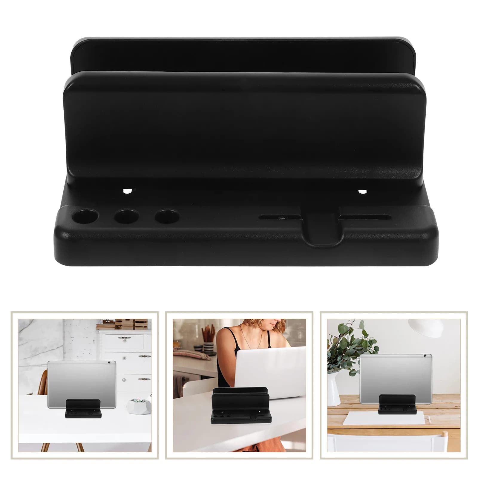 1pc Vertical Laptop Stand High-End Plastic Durable Lightweight Desktop Supporting Rack Compatible For Macbook