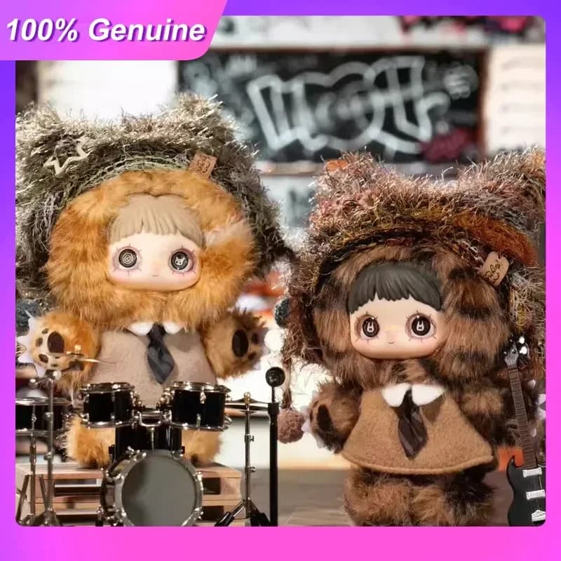 Maymei 100% Originale Scatola a Sorpresa con Bambola di Peluche, Ciondolo in Peluche Originale Furry Cat Academy, Charm per Borsa, Giocattolo da Collezione, Simpatico Regalo di Compleanno