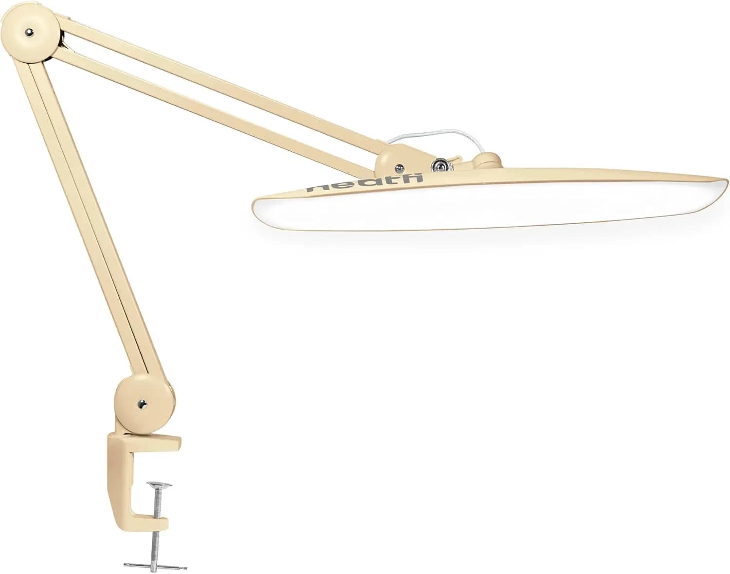 LED Desk Lamp 2200 Lumen with Clamp - Without Shadow, 4 Adjustment Levels for Home, Office and Craftwork, Head Larga 20 Inch