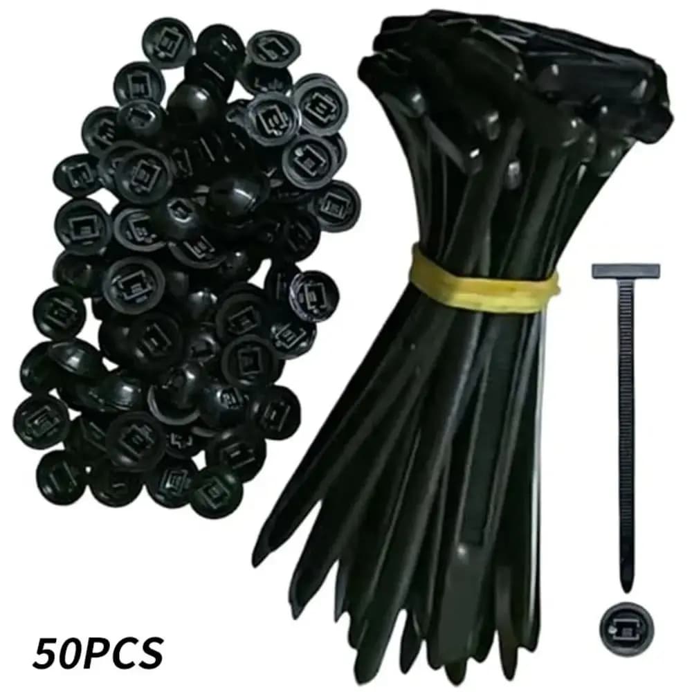 20/50/100Pcs Nylon Self-Locking Cable Ties Heavy Duty Zip Ties Universal Multi Purpose Adjustable Durable Wire Management