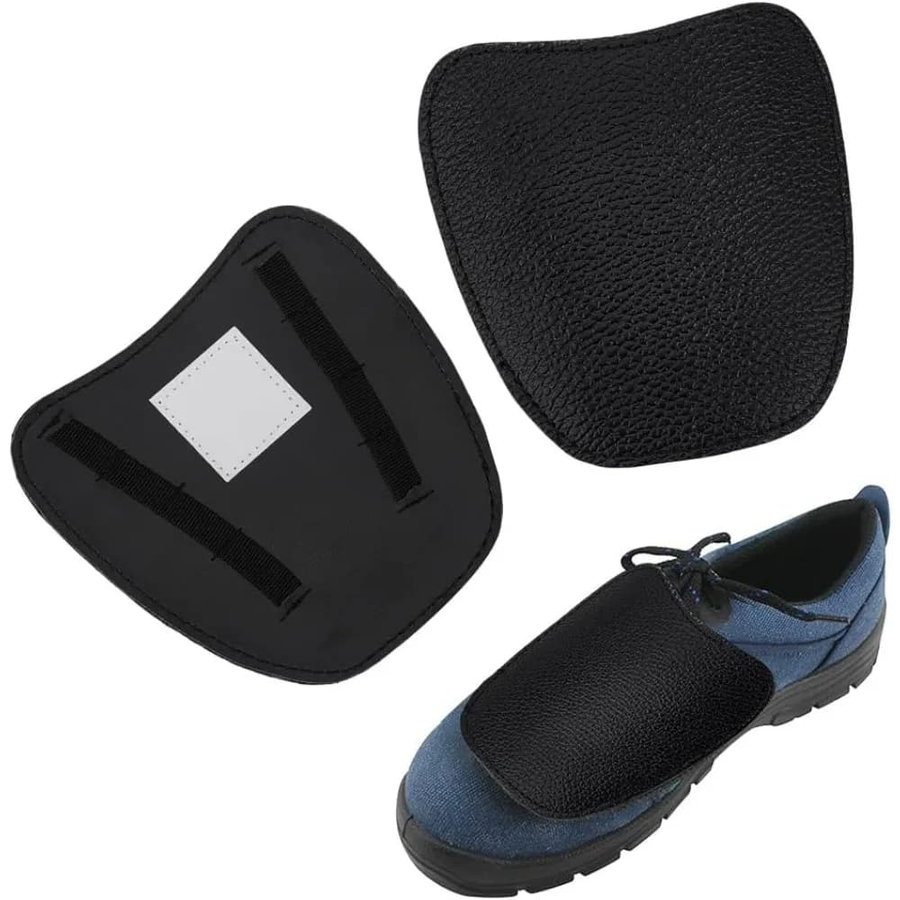 Ghette per saldatura in pelle 1 paio Protezioni per scarpe Stivale per saldatura resistente all'abrasione al calore Coperture in pizzo Ghette Scarpa per stivali resistente al fuoco
