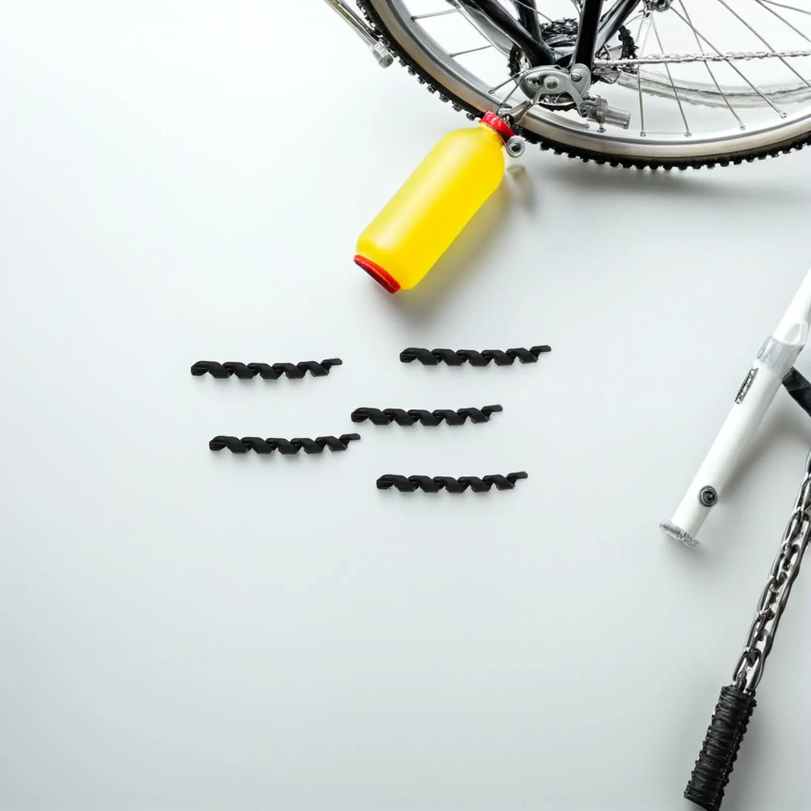 10 Pezzi Protezione Cavo Bici a Spirale, Guaina in Gomma Flessibile ad Alta Resistenza per Gestione Cavi Freno e Cambio, Guida Sicura