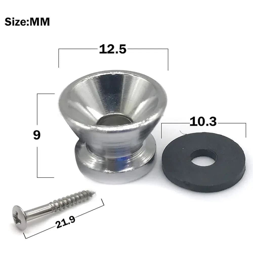 Accessori per Chitarra: Perni in Metallo per Chitarra Acustica, Ukulele, Bottoni e Fermacinghia per Tracolla, Fibbie per Tracolla, Perni per Chitarra