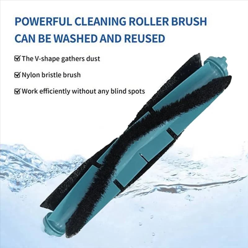 AT44-For Blaupunkt Bluebot Precision Plus / Mamibot EXVAC900S EXCEEDER Vacuum Cleaner Parts Main Side Brush Mop Cloth