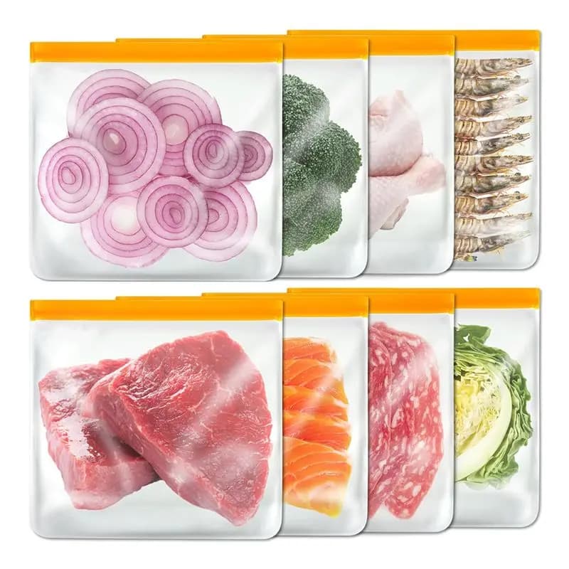 SEWS-Borse riutilizzabili per la conservazione degli alimenti, sacchetti sigillati per frutta congelata, sacchetti con chiusura a zip per verdure, per uso domestico