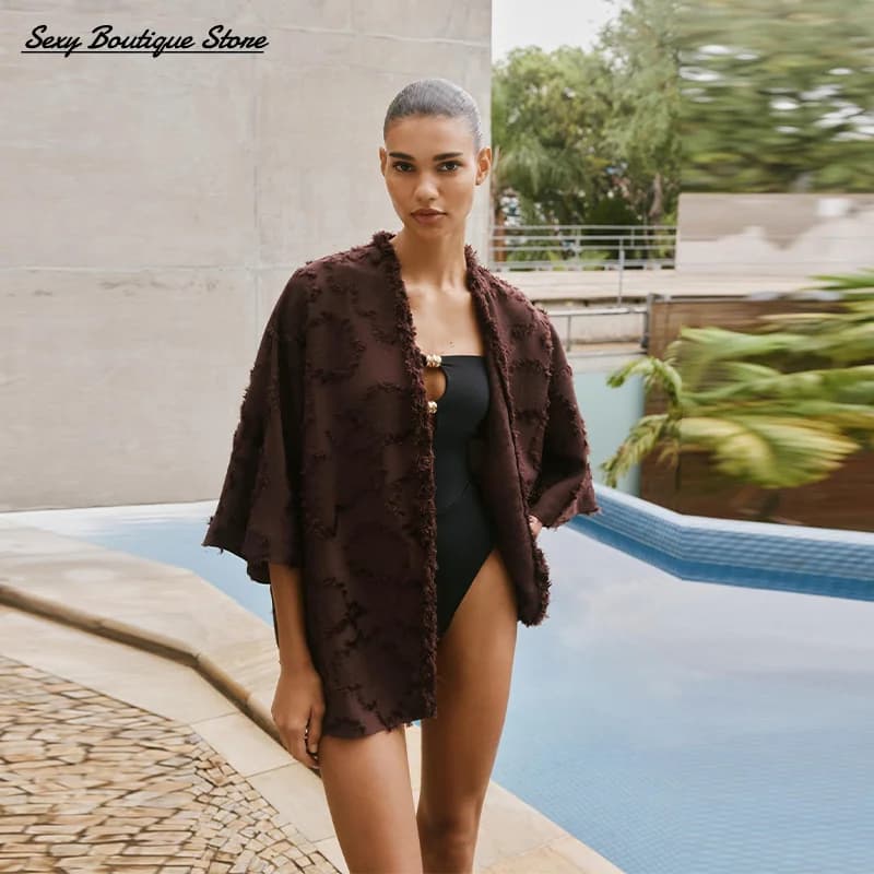 Chic Nappa Cappotto Set di vestiti 2 pezzi Allentato Vintage Cardigan Giacca O Collo Senza maniche Mini abito 2025 Nuove donne Streetwear Outfit