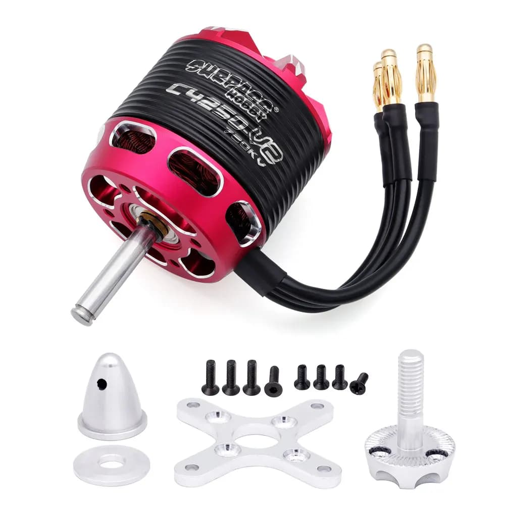 SURPASS HOBBY C4240 750KV/850KV C4250 720KV/800KV C4260 600KV/710KV Brushless motor 3-6S For RC Aircraft Multicopter