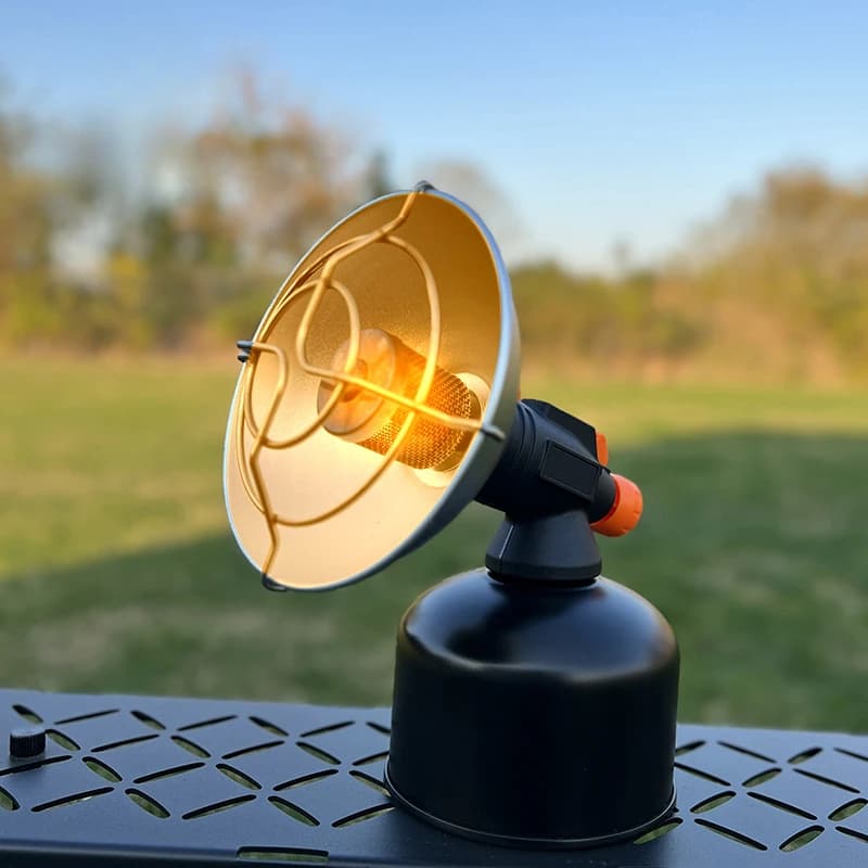 Mini Portable Gas Heater Outdoor Fishing Camping Butane Gas stove Stainless Steel Windproof With Storage Box
