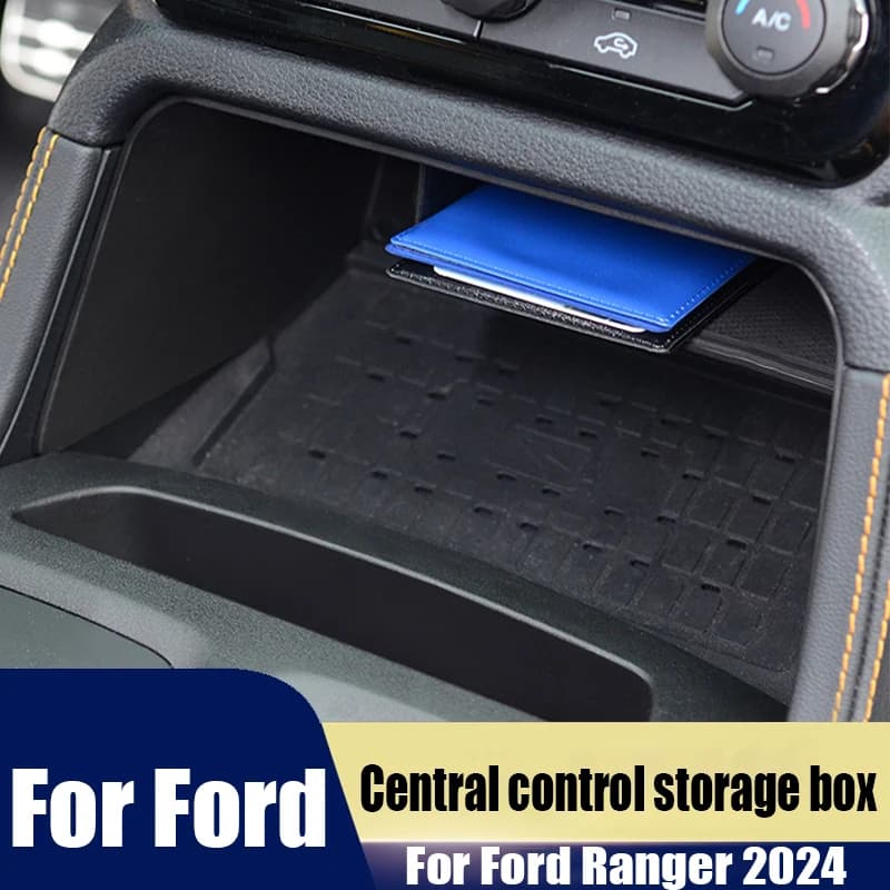 Material ABS central control storage box accessories for car interior decoration special car storage for Ford Ranger 2024