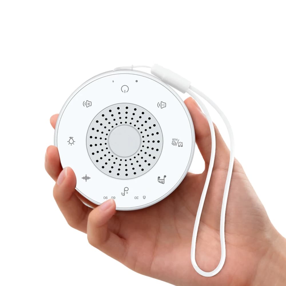 Baby monitor con timer per ninna nanna con macchina per rumore bianco con luce notturna