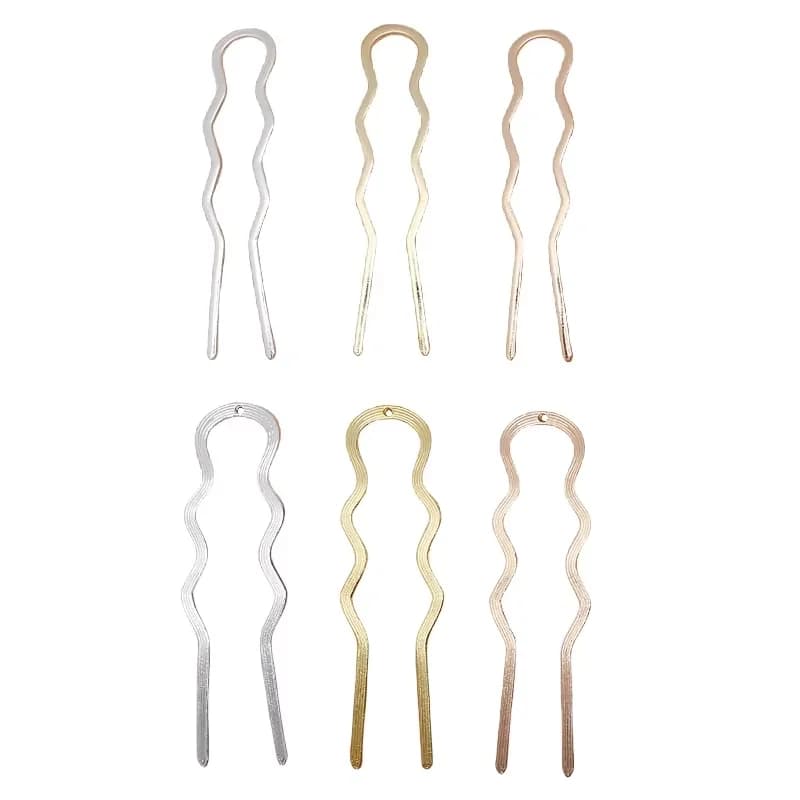 BoYuTe Alloy Hairpins, Materials for Accessories and Components of Fai-da-Te Jewelry, Wholesale