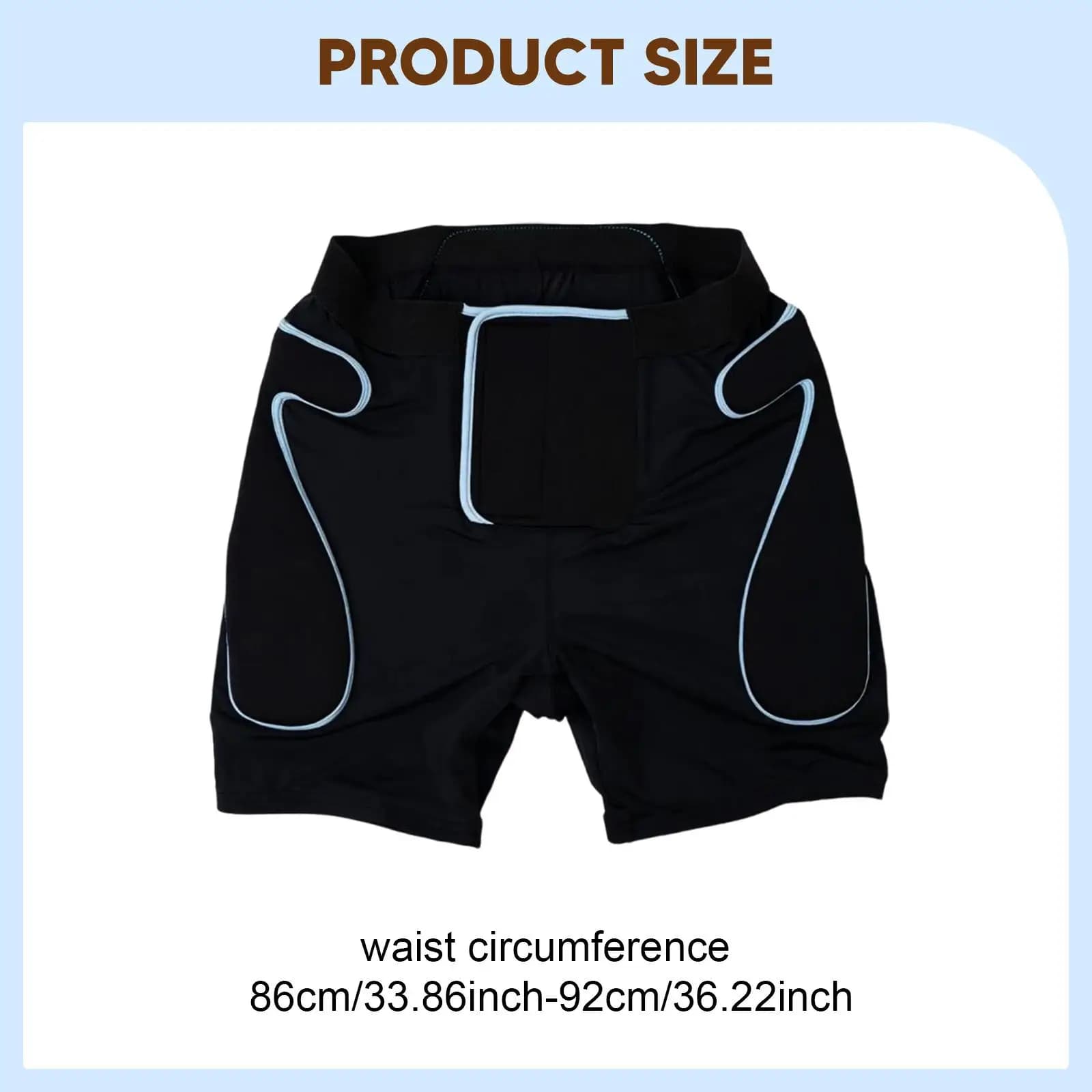 Pantaloncini Protettivi Imbottiti per Sport all'Aperto, Protezione per il Coccige, Accessori per Pattinaggio su Ghiaccio e Sci, per Uomini e Donne
