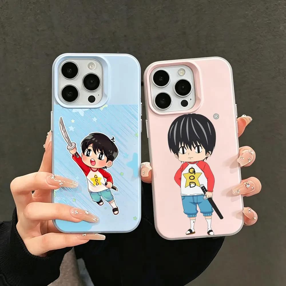 Phone Case Jelly like 2 in 1 dual-layer dopamine phone case, compatible with iPhone 17/16/15/14/13/12 K-Kotaro Lives AloneS