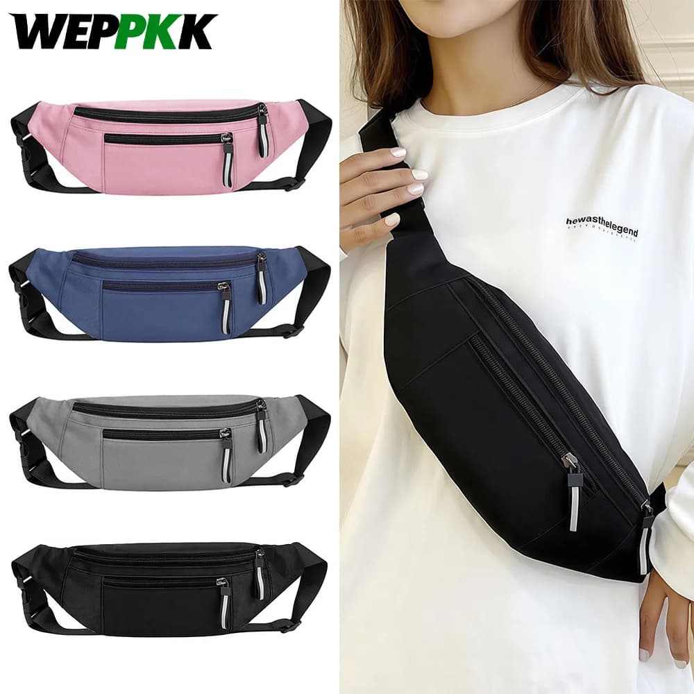 Men's and Women's Waist Bag, Shoulder Bag for Travel, Walking, Running, Hiking, Cycling, Easy To Carry On Phone, Wallet