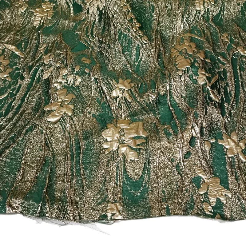 Luxurious Brocade Fabric Palace Ptyle Evening Dresses Holiday Jacquard French Lace For Women Toub Sewing Crafts
