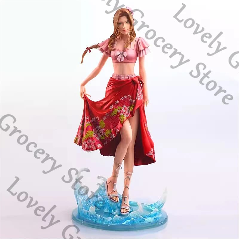 Modellino Originale Anime Aerith Gainsborough Cosplay con Costume da Bagno, Articolato, Kit di Modellismo Cartoon, Accessori per Garage Kit, Regalo per i Fan