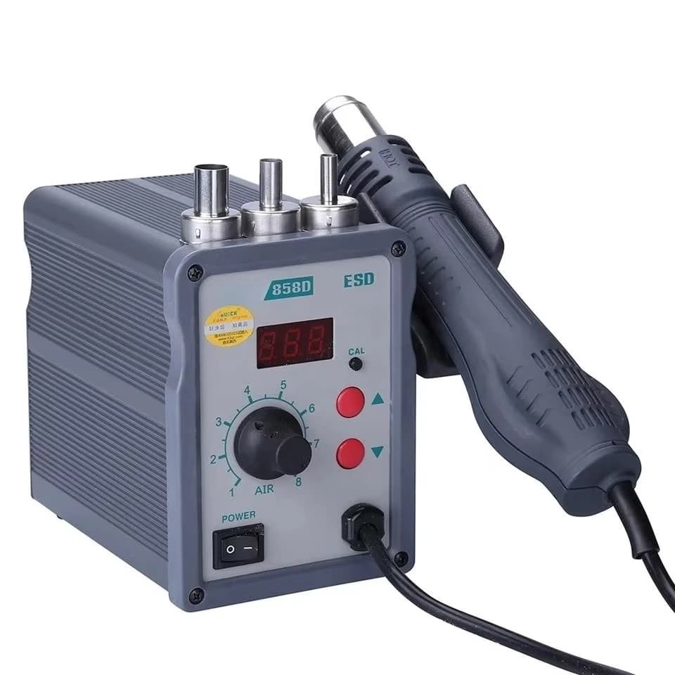 858D 700W Hot Air Soldering Station LED Digital Display Soft Wind Hot Air Heat Gun SMD BGA Rework Station Tools