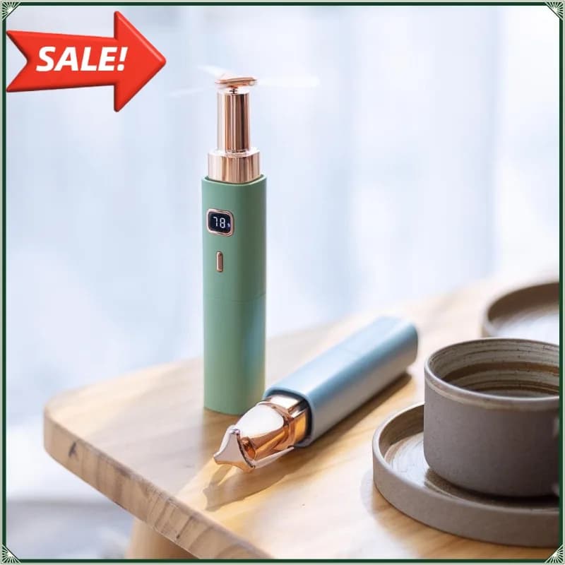 Nuovo Ventilatore Portatile 2026 a Forma di Rossetto, Mini Ventilatore USB Ricaricabile con Power Bank