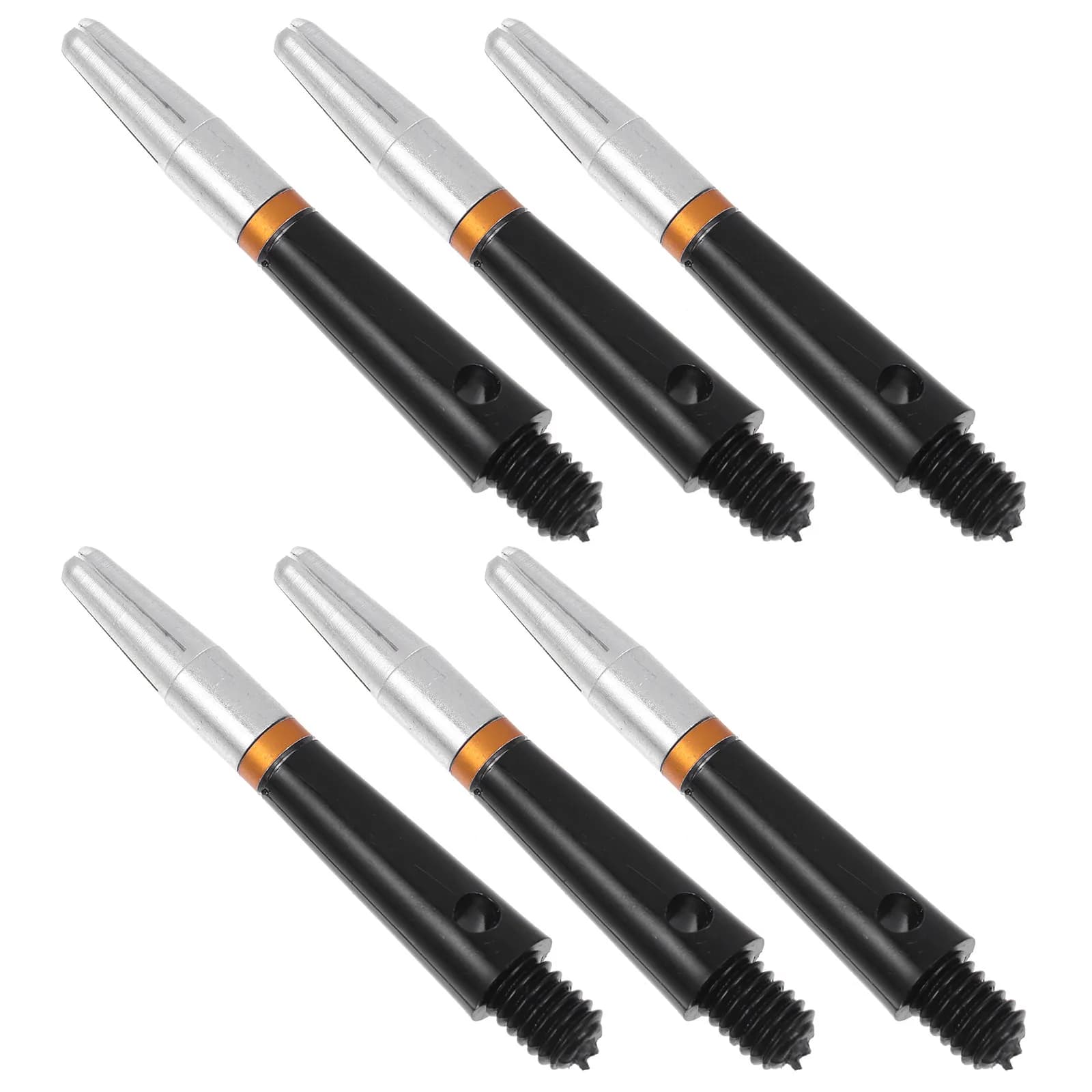 Set di 6 Accessori per Freccette, Aste in Alluminio e Nylon, Punte Rotanti per Sostituzione Punte in Acciaio, Volo Stabile, Ottimo