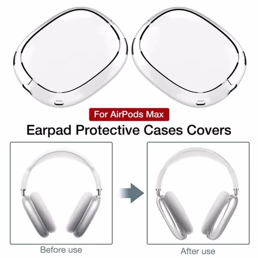 Per AirPods Max Custodia trasparente Custodia morbida antigraffio Custodia protettiva per Apple AirPods Max Accessori per cuffie