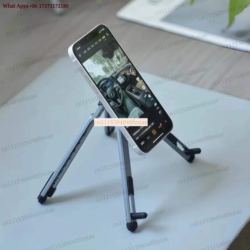 Portable Magnetic Phone Holder Selfie Stick 3-in-1 Foldable Tripod Stand For Tablet Laptop Desktop