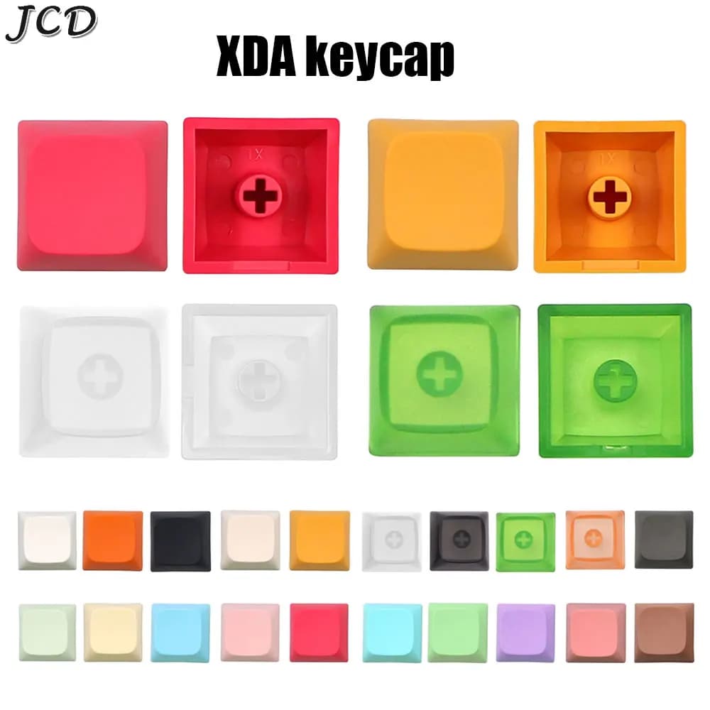 JCD 10PCS Vuoto 1u Copritasti XDA Keycap Personalizzato FAI DA TE Supplemento Copritasti PBT Copritasto per Cherry MX Interruttore Tastiera Meccanica Caps